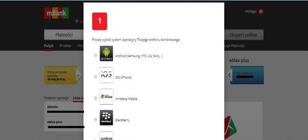 Screen z fałszywą wiadomością