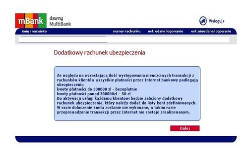mBank nie wymaga ubezpieczeń od transakcji