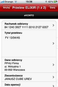 Wprowadzamy przelewy jednorazowe w aplikacjach