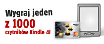 Nowa karta World MasterCard i 1000 czytników Kindle 4 do wygrania!