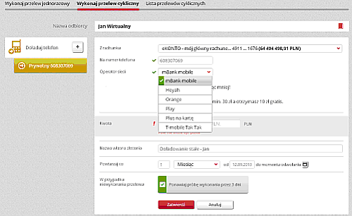 Doładowania stałe