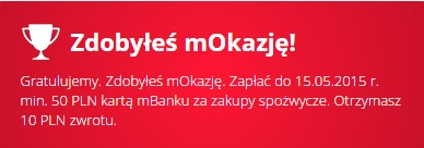 Gratulujemy zdobyłeś mOkazję