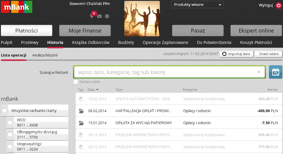 Odnalezienie historii sprzed 2012 roku - scrn 1
