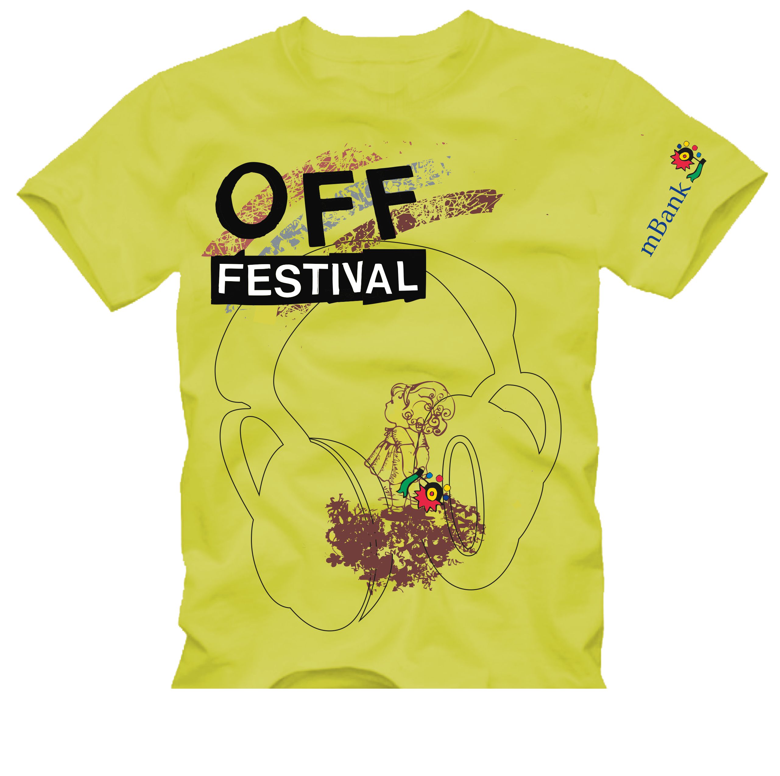 Projekt koszulki OFF Festival 2012 Katarzyna Radzionków