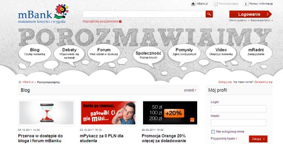Nowy portal mBanku