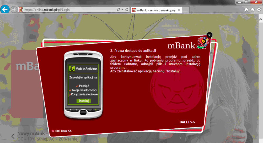 Bezpieczeństwo - mBank